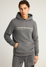 Men's chest printed overhead hoodie