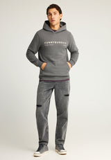 Men's chest printed overhead hoodie