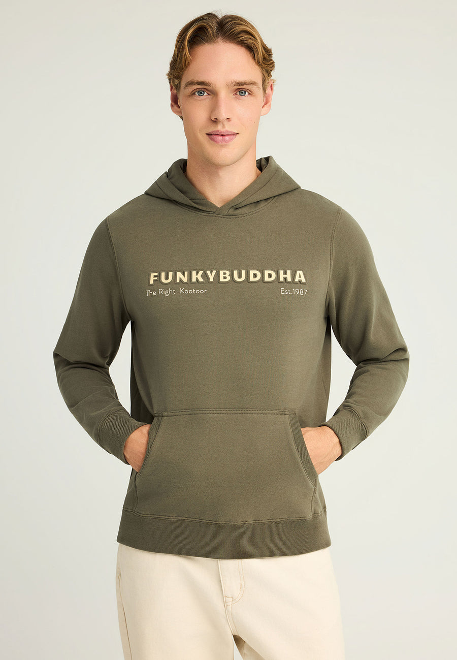 Hanorac cu imprimeu pe piept pentru bărbați