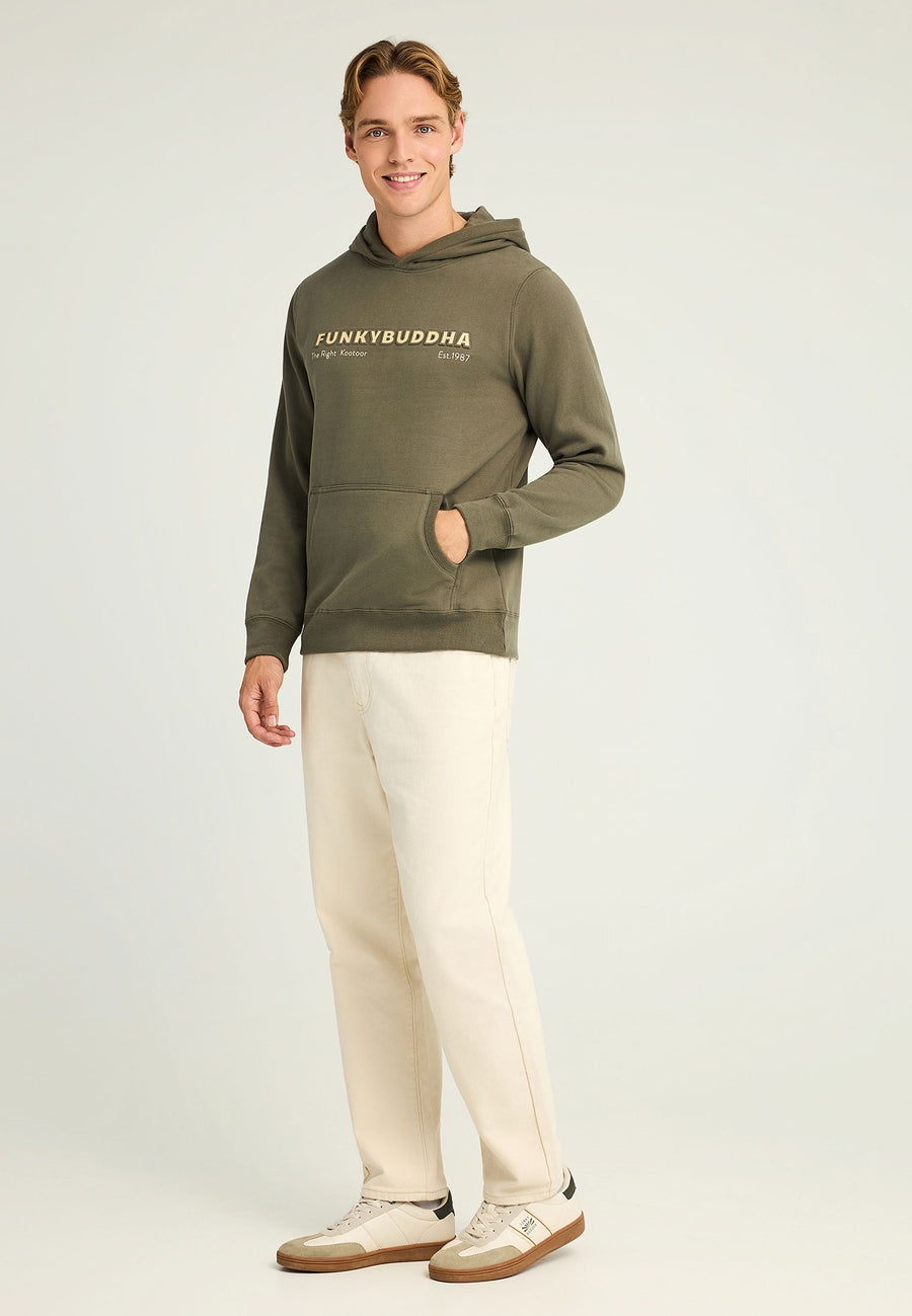 Hanorac cu imprimeu pe piept pentru bărbați