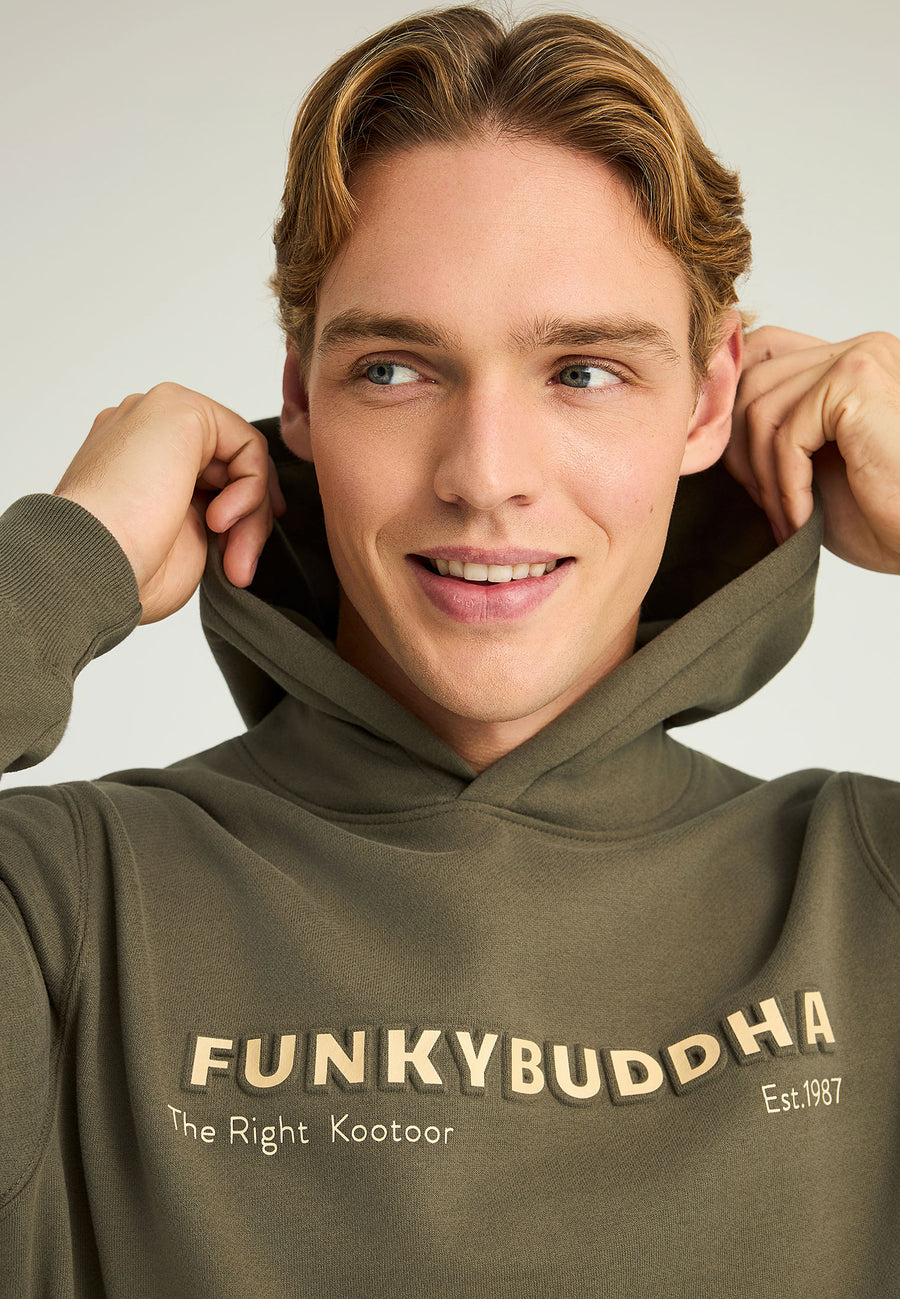 Hanorac cu imprimeu pe piept pentru bărbați