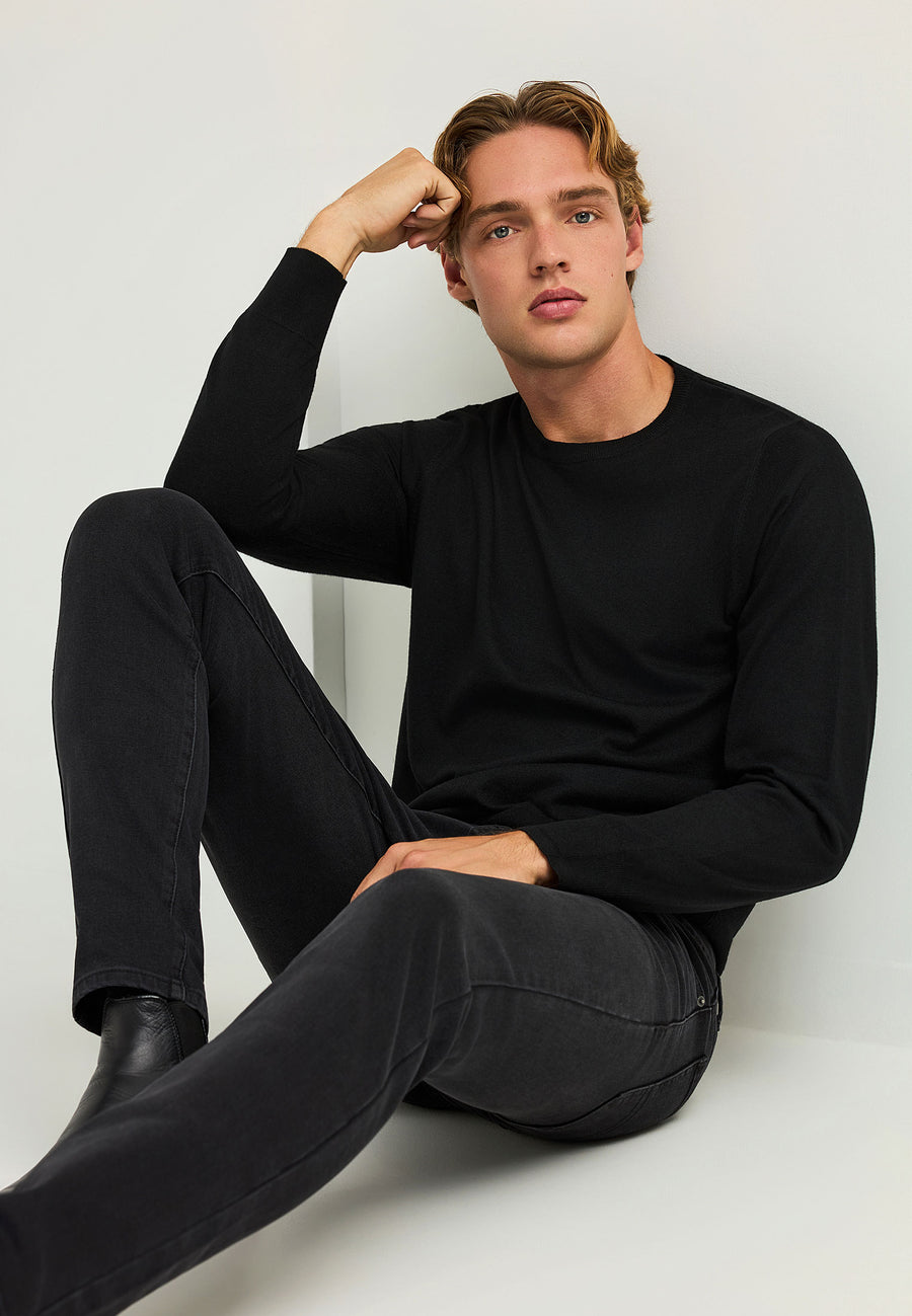 Blugi slim fit cu efecte spălate