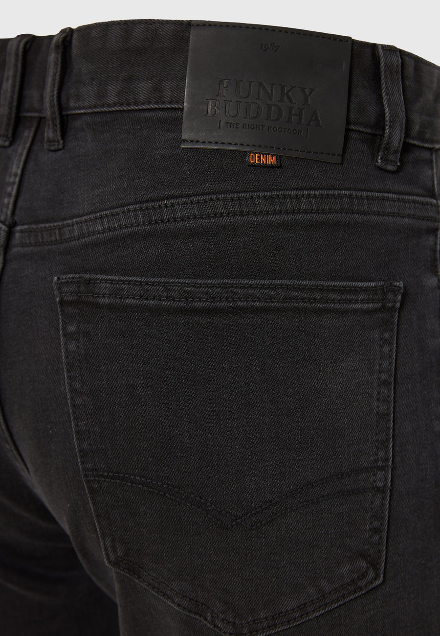 Blugi slim fit cu efecte spălate