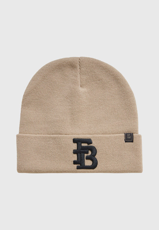 Men's beanie with embroidered logo