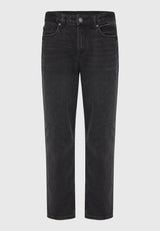 Blugi lejer cu efect decolorat