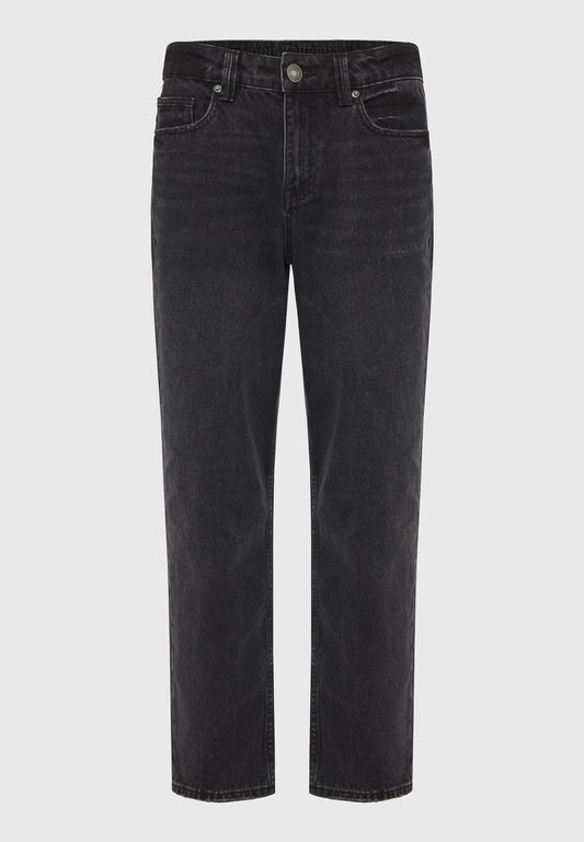 Blugi lejer cu efect decolorat