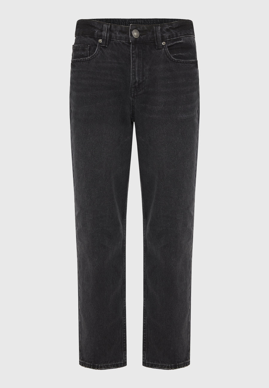 Blugi lejer cu efect decolorat