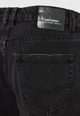 Blugi lejer cu efect decolorat