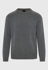 Pulover bărbătesc cu guler rotund
