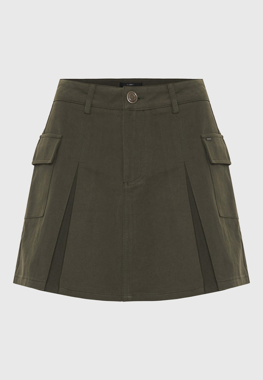 Fustă mini cu buzunare