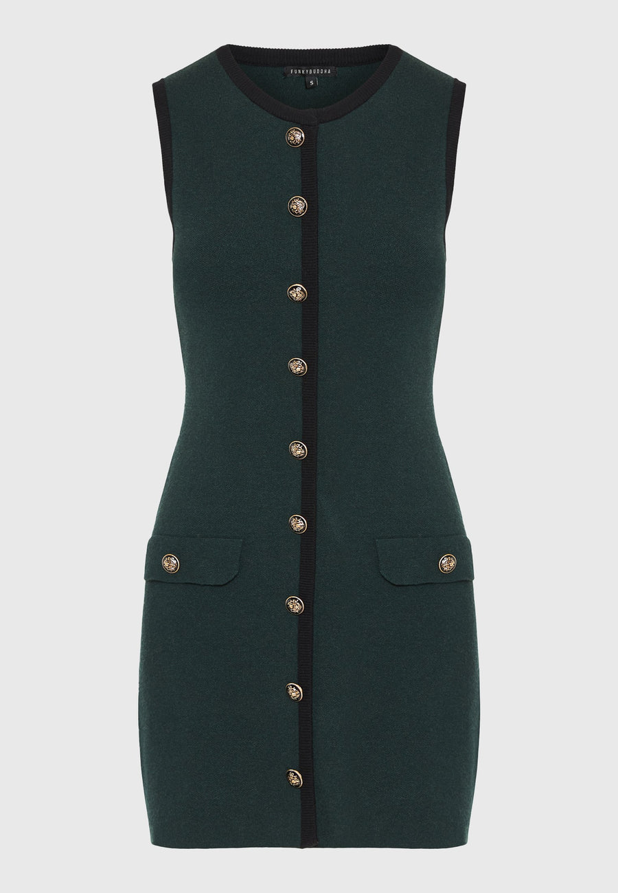 Rochie mini tricotată