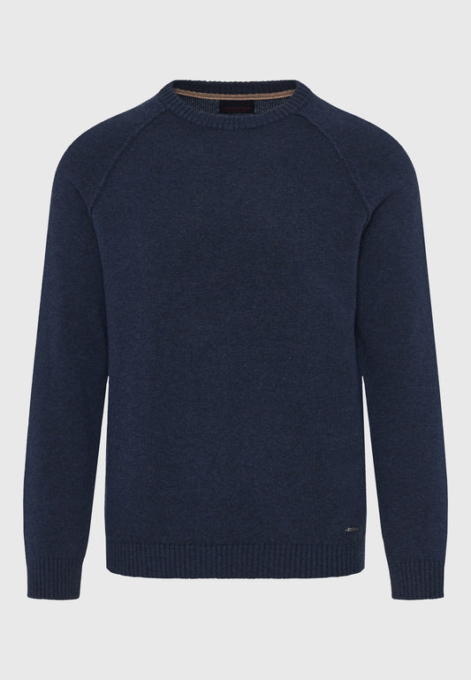 Pulover bărbătesc cu guler rotund