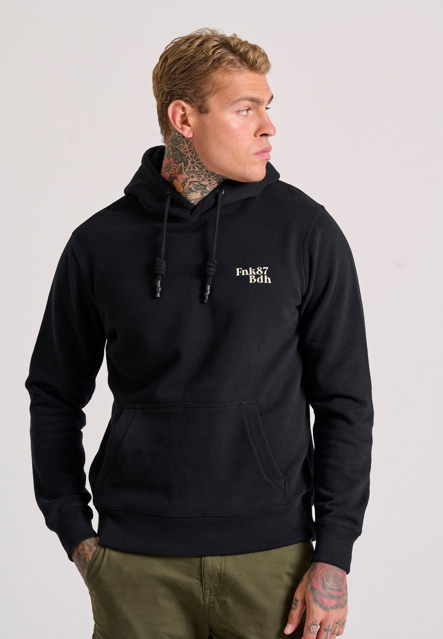 Hanorac cu croială lejeră și imprimeu grafic pe spate