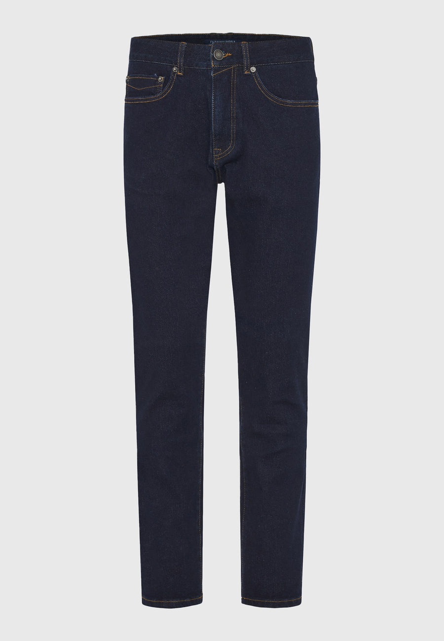 Blugi slim fit cu croială conică