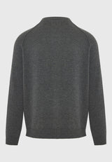 Pulover bărbătesc cu guler rotund