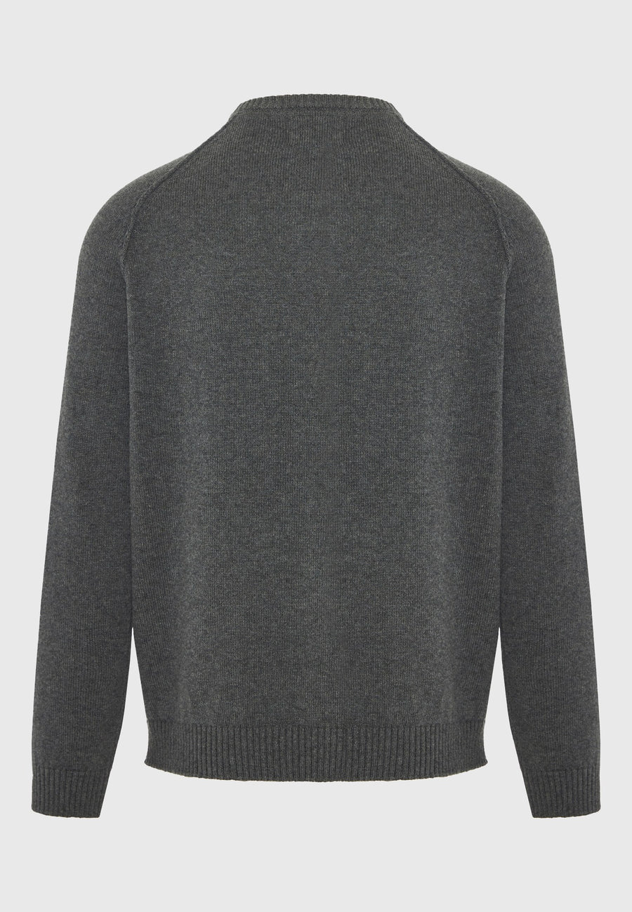 Pulover bărbătesc cu guler rotund