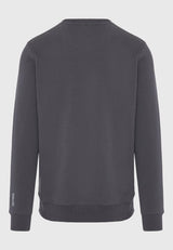 Hanorac bărbătesc cu guler rotund și logo imprimat