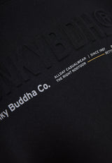 Hanorac bărbătesc cu guler rotund și logo imprimat