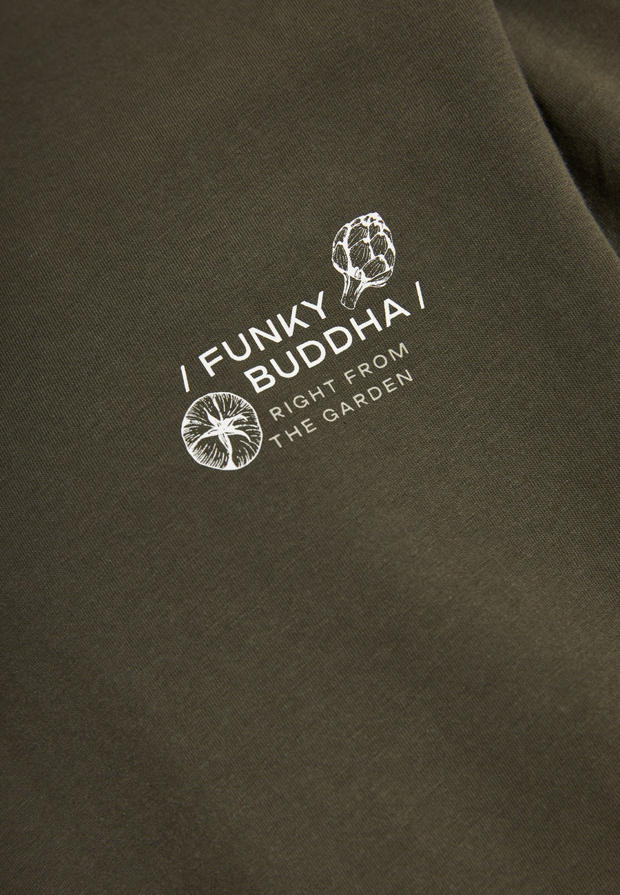 Tricou lejer cu imprimeu vintage pe spate