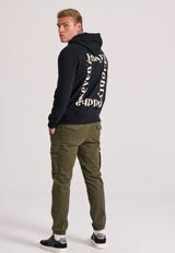 Hanorac cu croială lejeră și imprimeu grafic pe spate