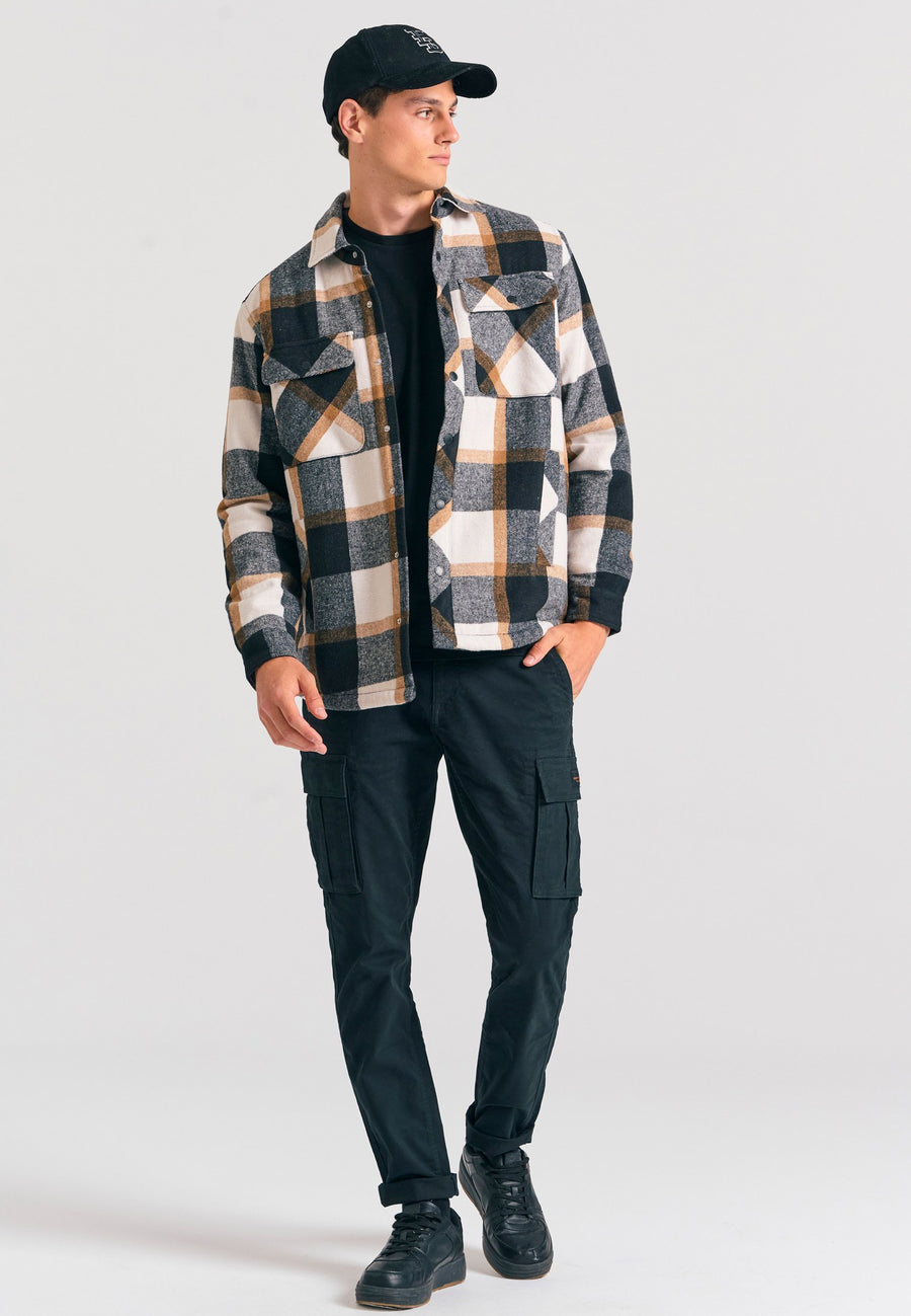 Jachetă casual bărbătească cu guler