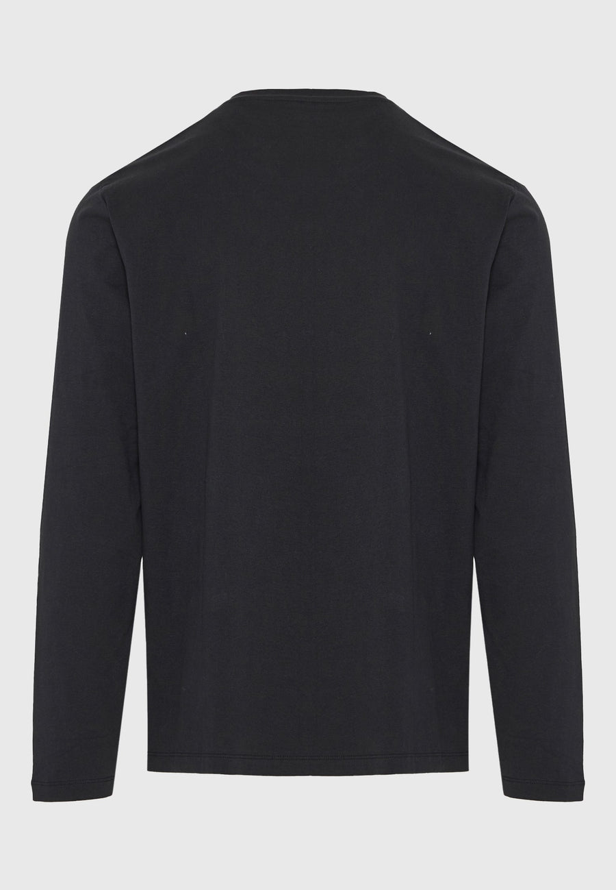 Tricou cu mânecă lungă și imprimeu funky cu piept de Buddha