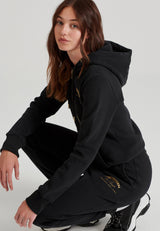 Pantaloni jogger de damă cu imprimeu pe coapsă