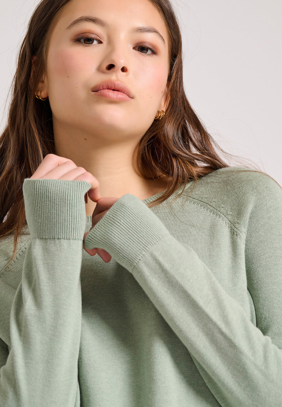 Pulover cu guler rotund - Esențiale