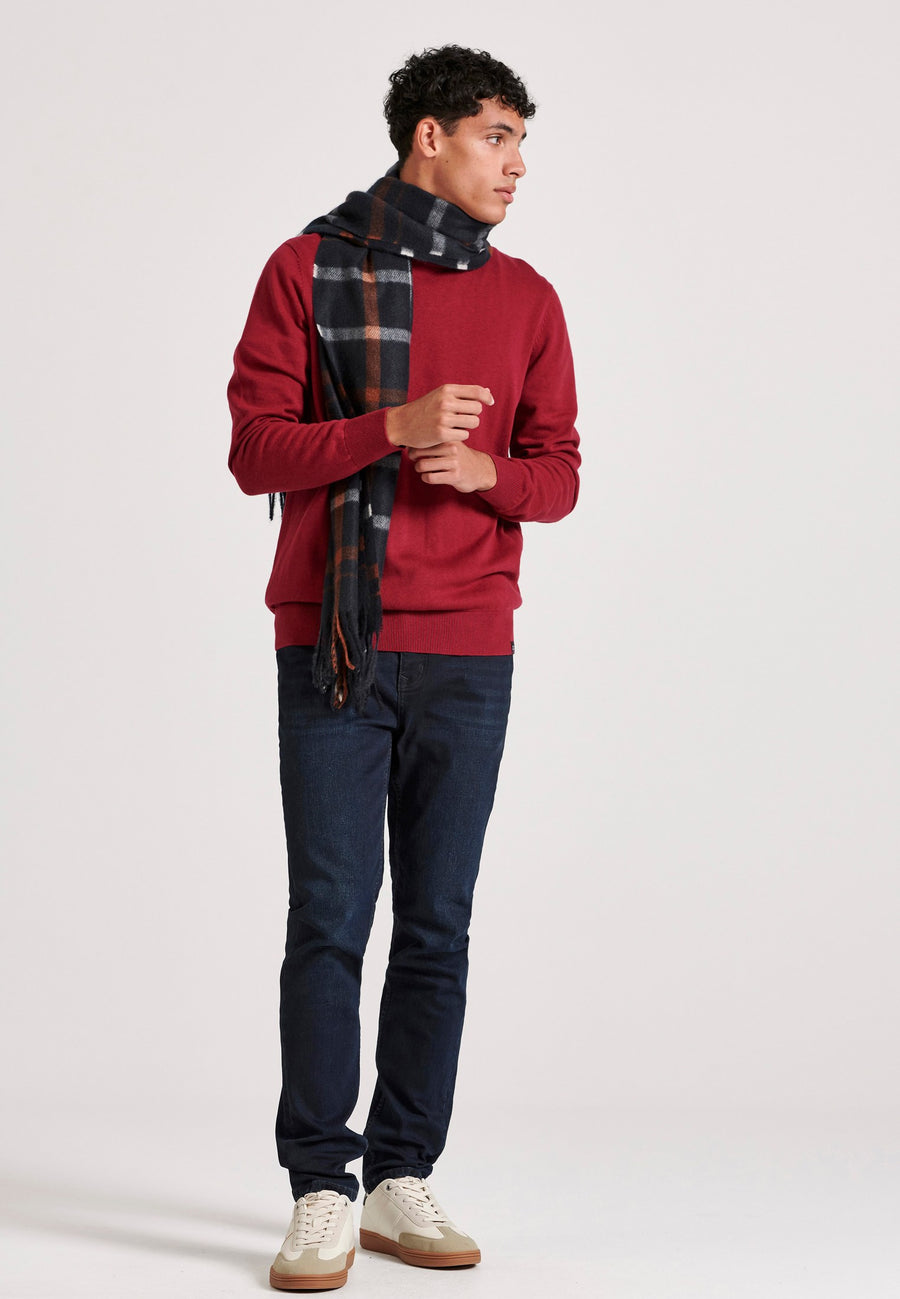 Pulover cu guler rotund pentru bărbați - Esențiale