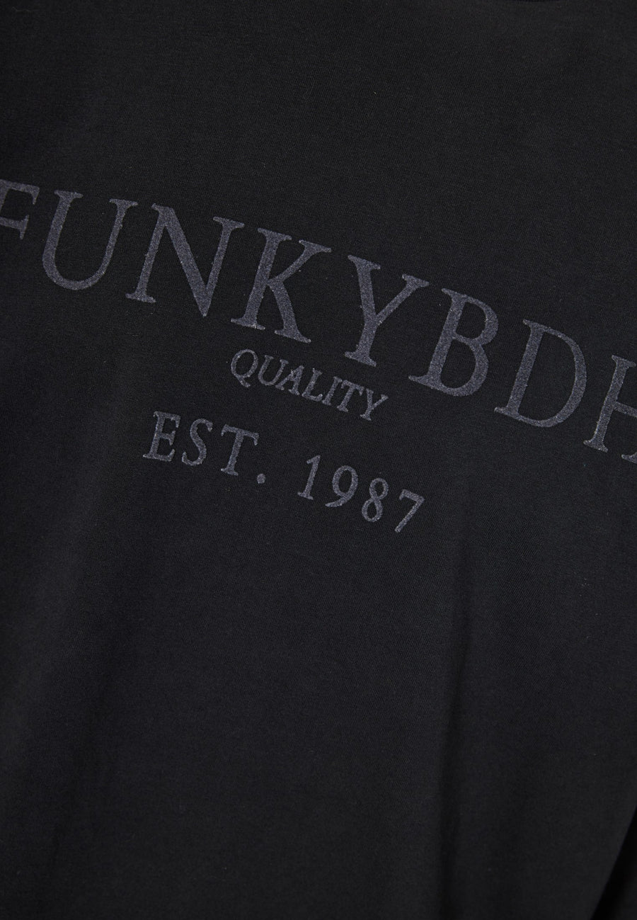 Tricou cu mânecă lungă și imprimeu funky cu piept de Buddha