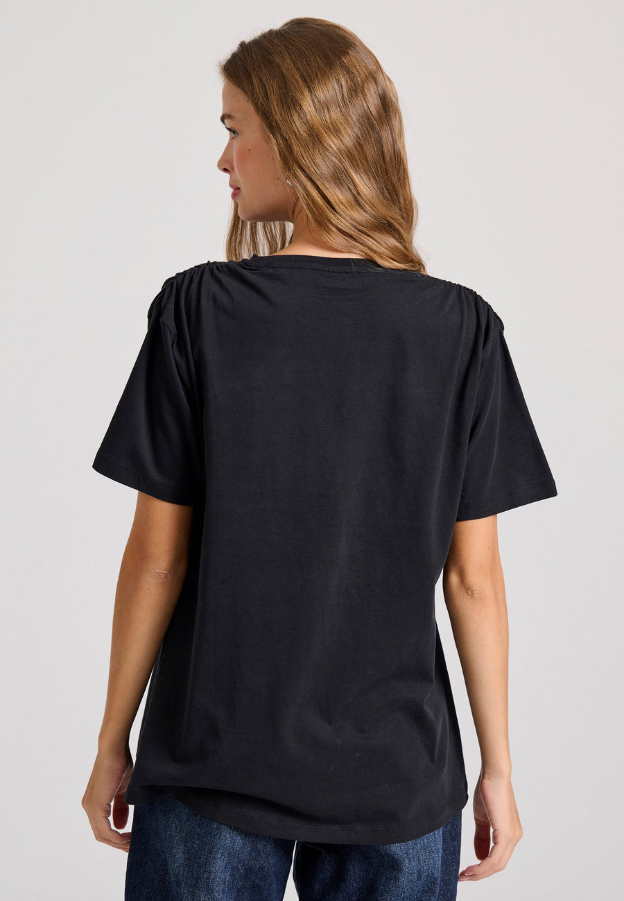 Tricou cu imprimeu boho cu ramă