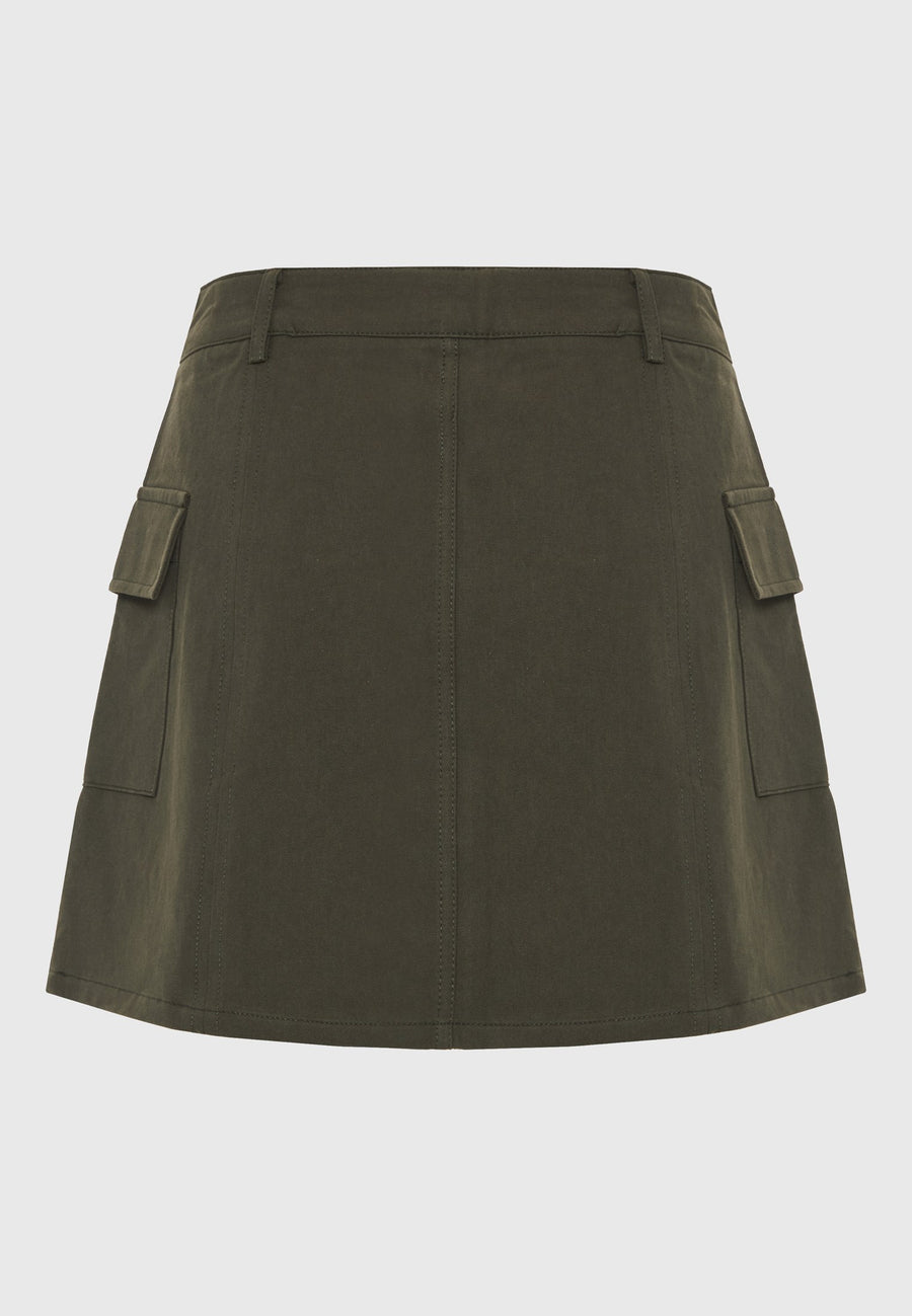 Fustă mini cu buzunare