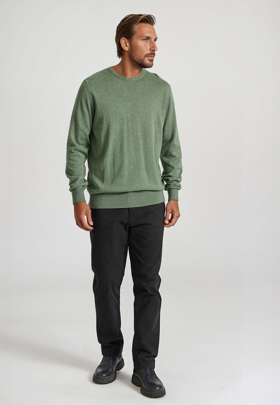 Pulover cu guler rotund pentru bărbați - Esențiale