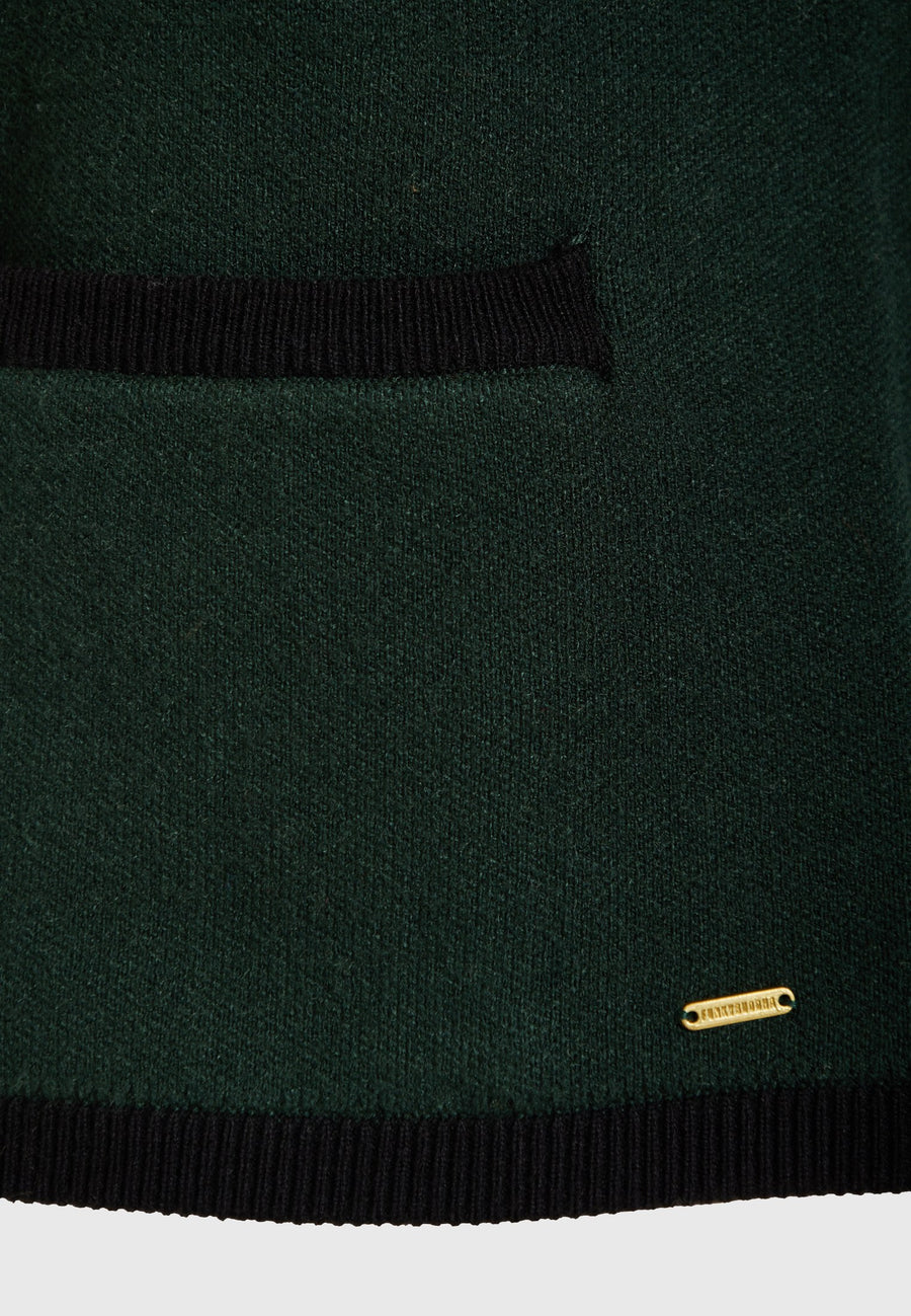 Cardigan tricotat cu dungi și nasturi