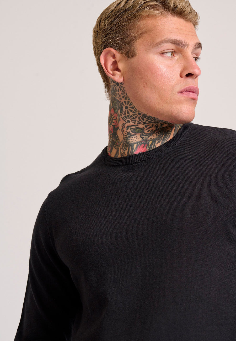 Pulover cu guler rotund pentru bărbați - Esențiale