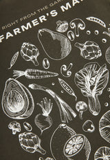 Tricou lejer cu imprimeu vintage pe spate