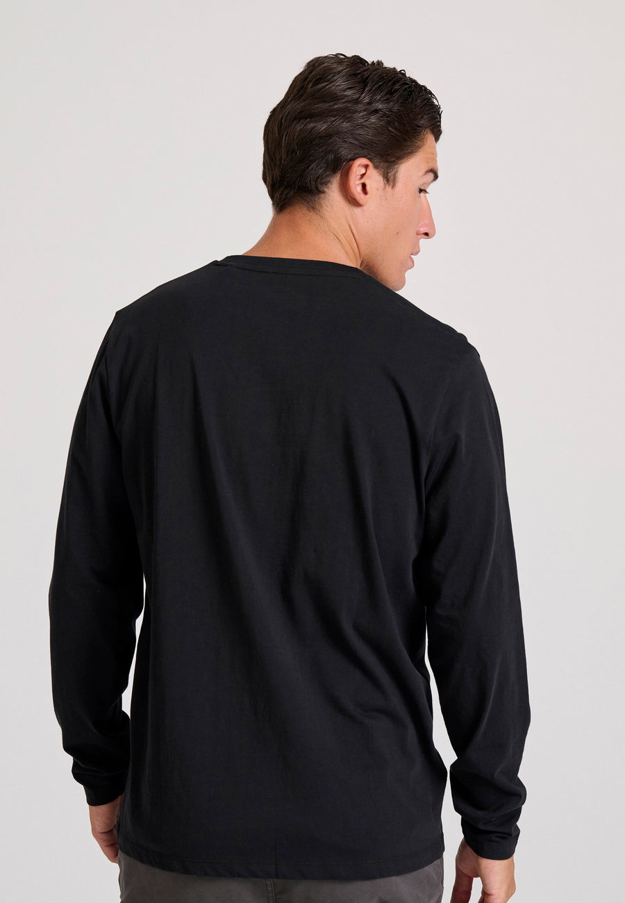 Tricou cu mânecă lungă și imprimeu pe piept