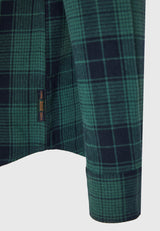 Cămașă bărbătească în carouri cu buzunar la piept