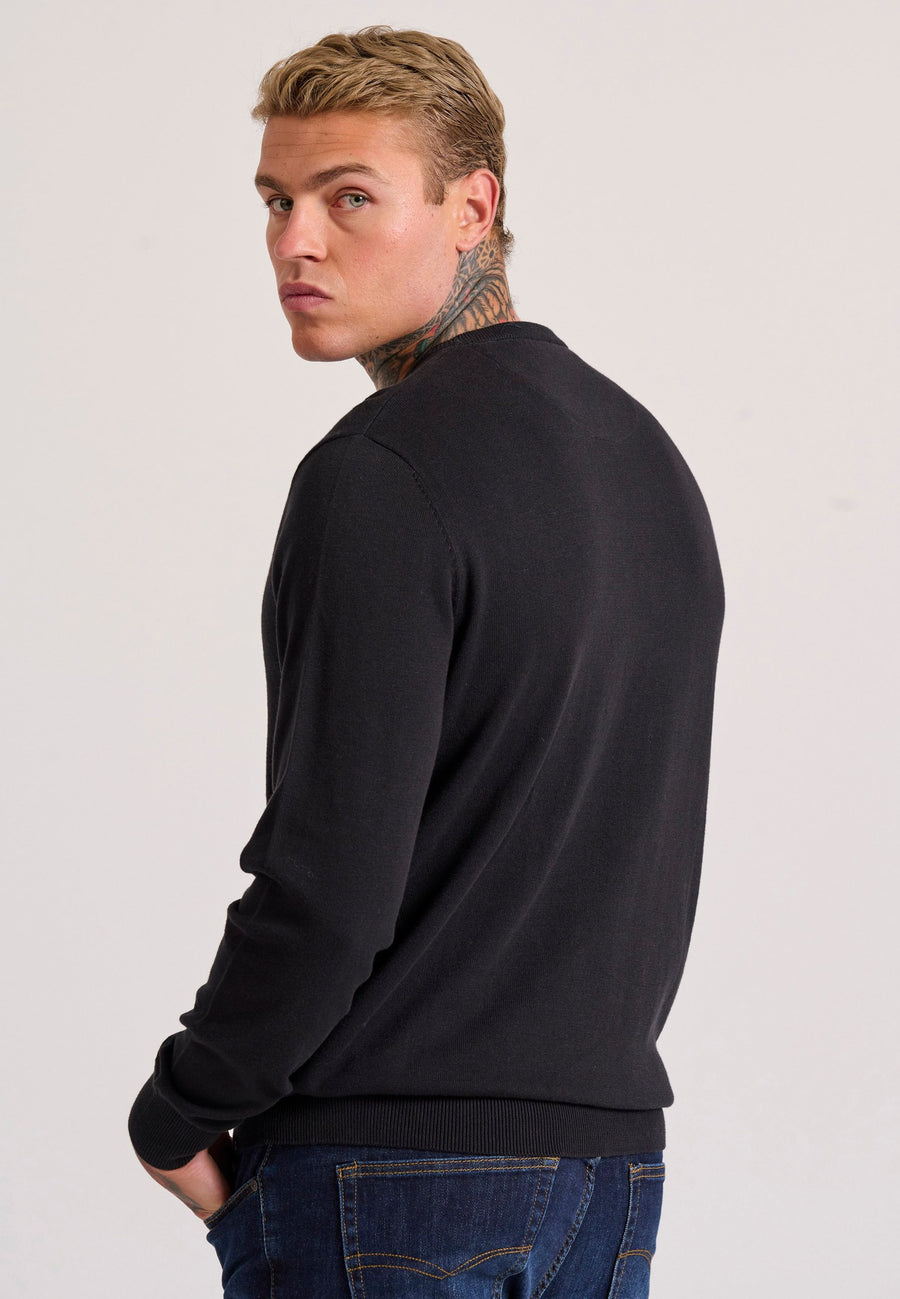 Pulover cu guler rotund pentru bărbați - Esențiale