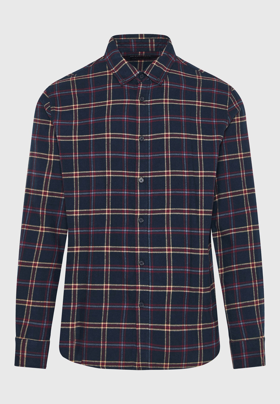 Cămașă bărbătească din flanel în carouri