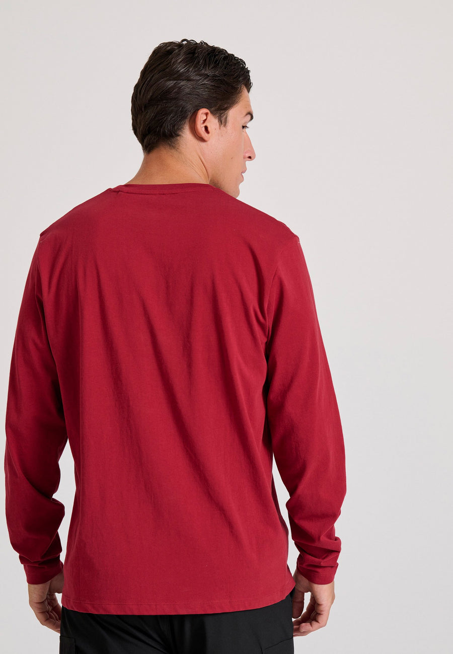 Tricou cu mânecă lungă și imprimeu pe piept