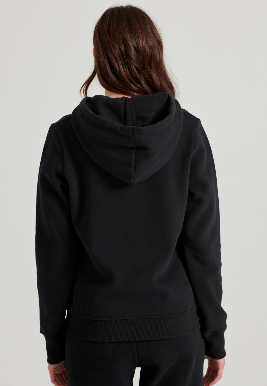 Hanorac cu fermoar și imprimeu pe piept