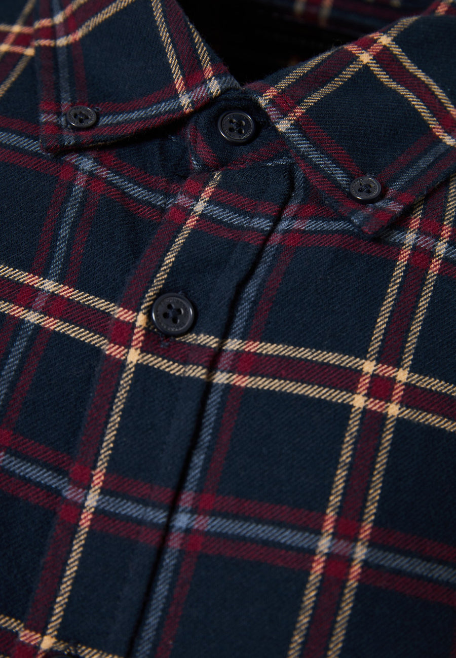 Cămașă bărbătească din flanel în carouri