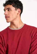 Pulover cu guler rotund pentru bărbați - Esențiale