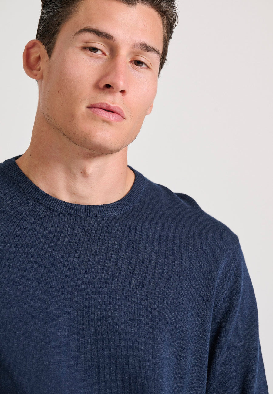Pulover cu guler rotund pentru bărbați - Esențiale