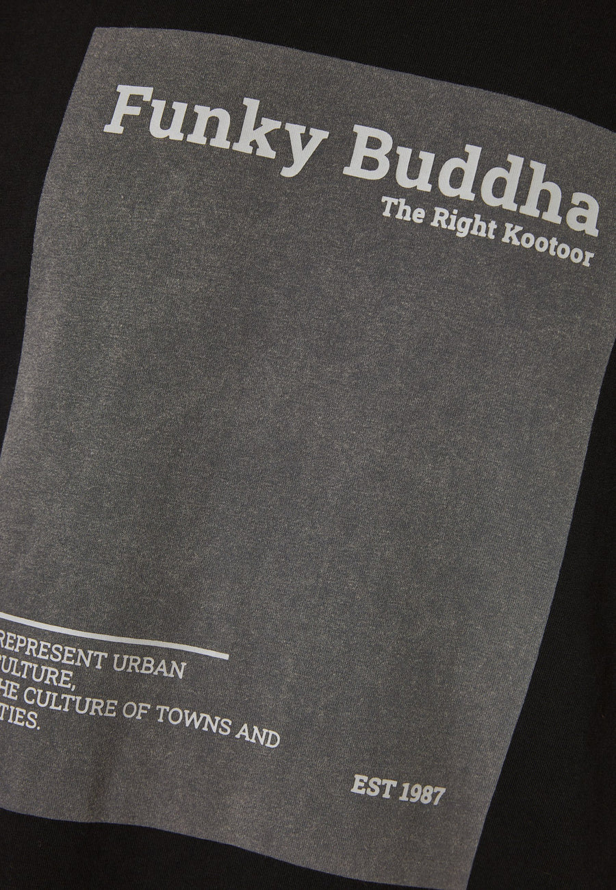 Tricou cu guler rotund și imprimeu minimalist cu logo