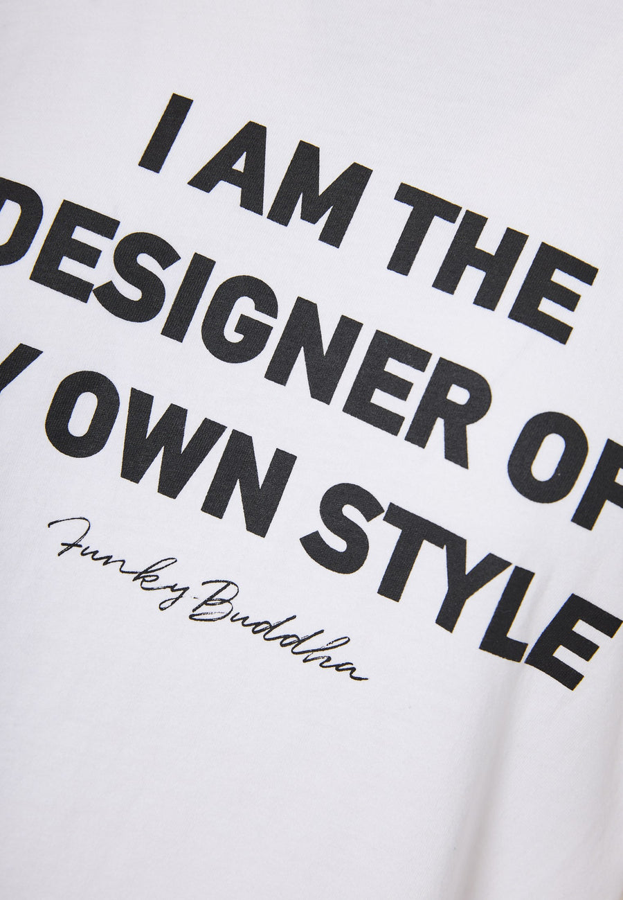 Tricou cu imprimeu artistic pe piept