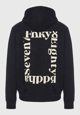 Hanorac cu croială lejeră și imprimeu grafic pe spate