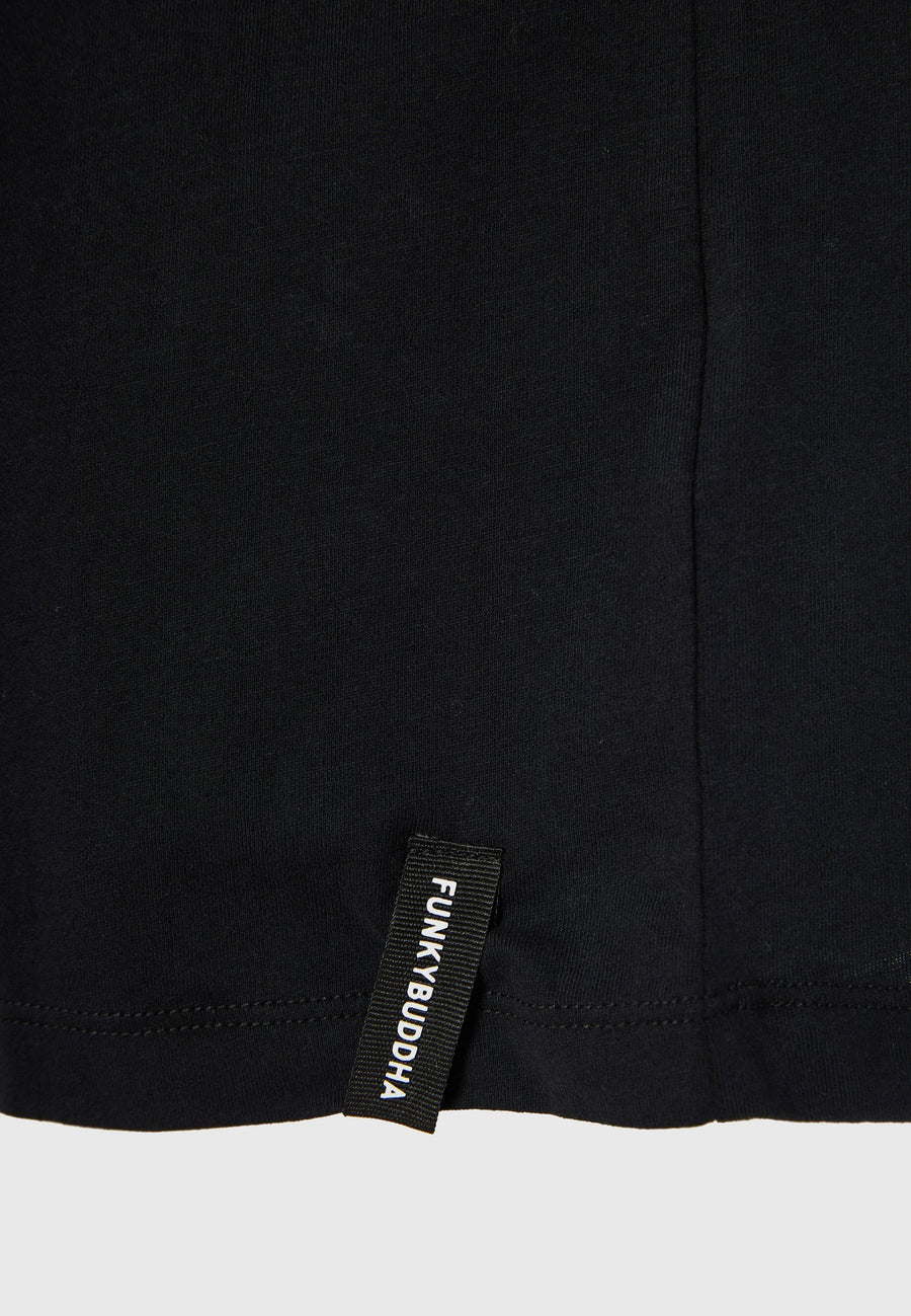 Tricou cu imprimeu artistic pe piept