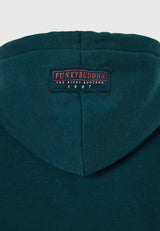 Hanorac cu croială lejeră, cu broderie pe piept